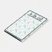 ファームハモダンウスコットンフラワーズ&ティール（緑がかった色） ポストイット (アングル)