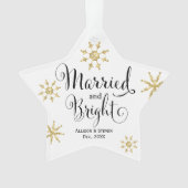 ファームハモダンウスシンプル結婚した&明るい新婚  オーナメント (正面)