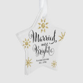 ファームハモダンウスシンプル結婚した&明るい新婚  オーナメント (正面)