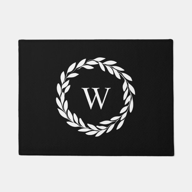 ファームハモダンウススタイルシックモノグラムの ドアマット (正面)