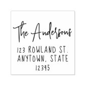 ファームハモダンウススタイルタイプスクリプト差出人住所 セルフインキングスタンプ (デザイン)