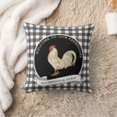 ファームハモダンウススタイルルースターファミリー名 クッション (ブランケット)