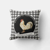 ファームハモダンウススタイルルースターファミリー名 クッション (裏面)