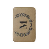 ファームハモダンウススタイルローレルウィズモノグラム バスマット (正面縦)