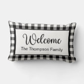 ファームハモダンウスバッファロープレイドウェルカムカスタム ランバークッション (裏面)