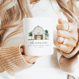 ファームハモダンウスファミリーネームエストイヤーマグ コーヒーマグカップ