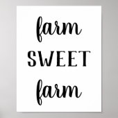ファームハモダンウスファームスウィートファームプリント ポスター (正面)