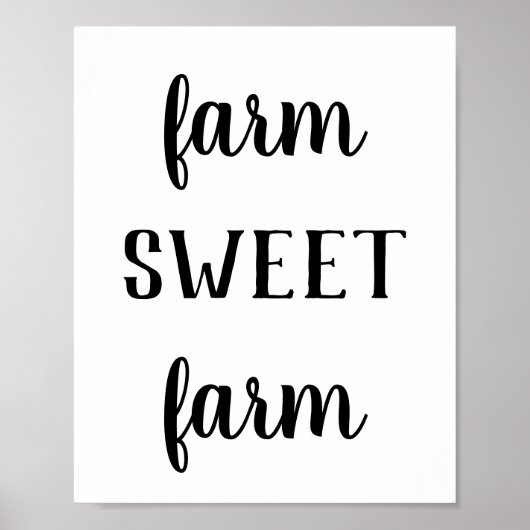 ファームハモダンウスファームスウィートファームプリント ポスター (正面)