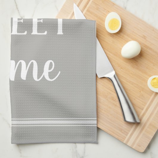 ファームハモダンウスホームスウィートホーム キッチンタオル (四つ折り)