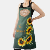 ファームハモダンウスンフラワーボタニカルパーソナライズされた エプロン (インサイチュ)