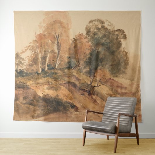 ファームハモダンウス秋秋の風景絵を描ズ タペストリー (インサイチュ(横))