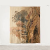 ファームハモダンウス秋秋の風景絵を描ズ タペストリー (正面)