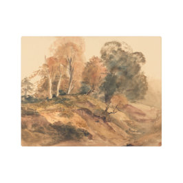 ファームハモダンウス秋秋の風景絵を描ズ メタルプリント