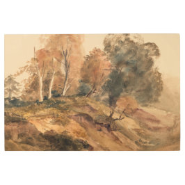 ファームハモダンウス秋秋の風景絵を描ズ メタルプリント