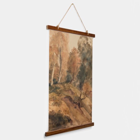 ファームハモダンウス秋秋の風景絵を描ズ 吊り下げ型タペストリー (傾斜あり)