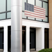 ファームハモダンウス素朴アメリカ国旗 横断幕 (ビルの外側)