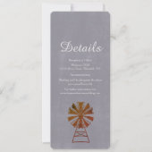 ファームハモダンウス風素朴車結婚の詳細 招待状 (正面)