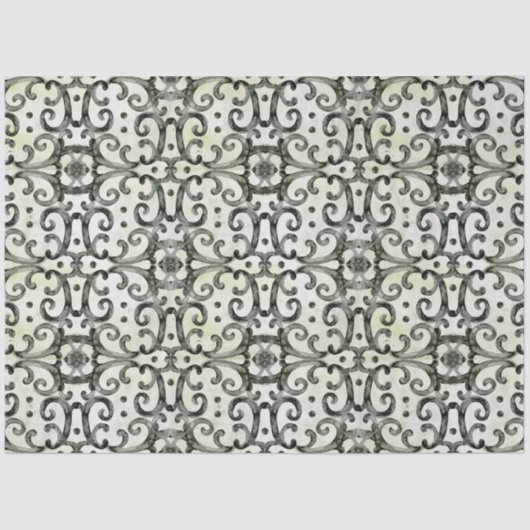 ファームハモダンウス黒n白スワーズデコページ 薄葉紙 (正面)