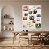 ファームハモダンウス13フォトコラージファミリー フリースブランケット