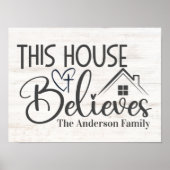 ファームハモダンウス「この家は信じる」カスタム ポスター (正面)