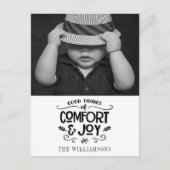 ファームハモダンウス|ブラック・ジンガム・クリスマスの写真 ポストカード (正面)