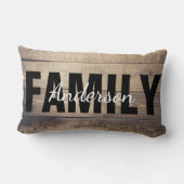 ファームハモダンウッドファ素朴ミリ名 ランバークッション (裏面)