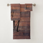 ファームハユニークウス素朴バーンブラウンモノグラム バスタオルセット (インサイチュ)