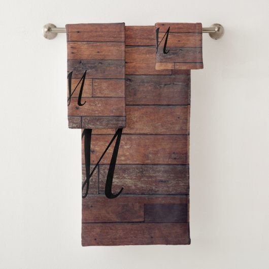 ファームハユニークウス素朴バーンブラウンモノグラム バスタオルセット (インサイチュ)