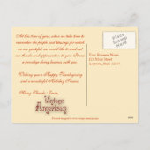 ファームハーベストカスタムビジネス感謝祭はがき シーズンポストカード (裏面)