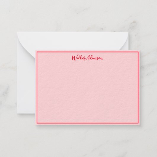 ファームハ伝統的ウスバッファロープレイドの名縁ど前 ノートカード (正面)