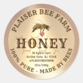 ファームハ素朴イネビーハートゴールデンコーム ラウンドシール (正面)