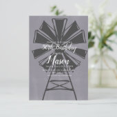 ファームハ素朴ウインドミル50th誕生日 招待状 (スタンド正面)