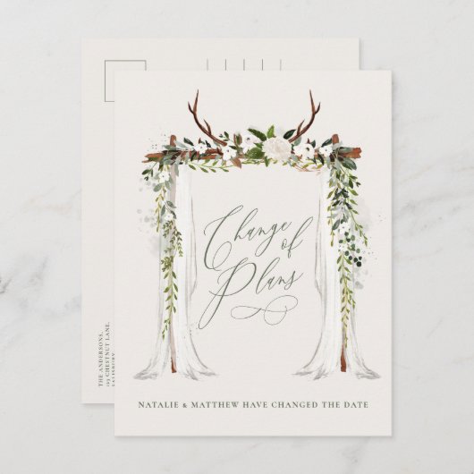 ファームハ素朴ウスのステッスタイリッシュグとユーカリ 案内ポストカード (正面/裏面)