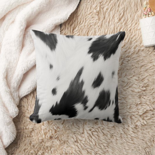 ファームハ素朴ウスウエスタンカントリーカウボーイカウウプリント クッション (ブランケット)