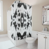 ファームハ素朴ウスウエスタンカントリーカウボーイカウウプリント シャワーカーテン (インサイチュ)