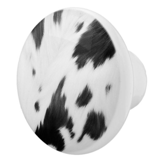 ファームハ素朴ウスウエスタンカントリーカウボーイカウウプリント セラミックノブ (右)