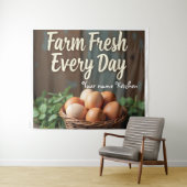 ファームハ素朴ウスエッグウォールアートプリント タペストリー (インサイチュ(横))