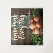 ファームハ素朴ウスエッグウォールアートプリント タペストリー (正面)