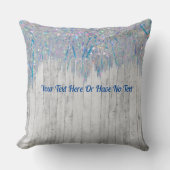 ファームハ素朴ウスエレガントイリジンスレインボーティンセル クッション (正面)