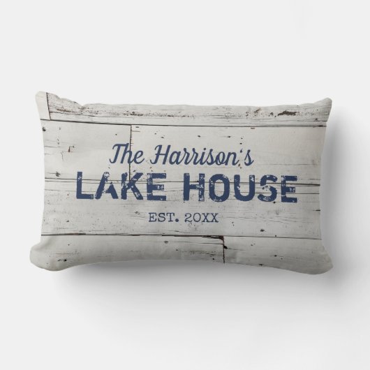ファームハ素朴ウスカスタムファミリーネーム装飾用クッション ランバークッション (正面)