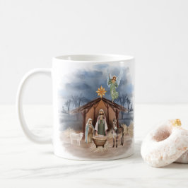 ファームハ素朴ウスクリスマスウォーター出生 コーヒーマグカップ