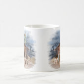 ファームハ素朴ウスクリスマスウォーター出生 コーヒーマグカップ (中央)