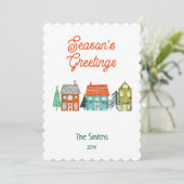 ファームハ素朴ウスクリスマスハウス シーズンカード (スタンド正面)