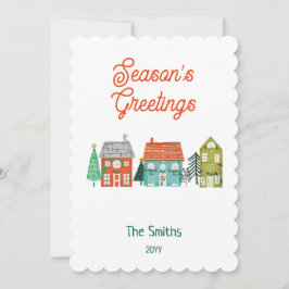 ファームハ素朴ウスクリスマスハウス シーズンカード