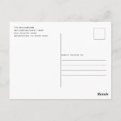 ファームハ素朴ウスクリスマスプレッドパーティの招待状 ポストカード (裏面)