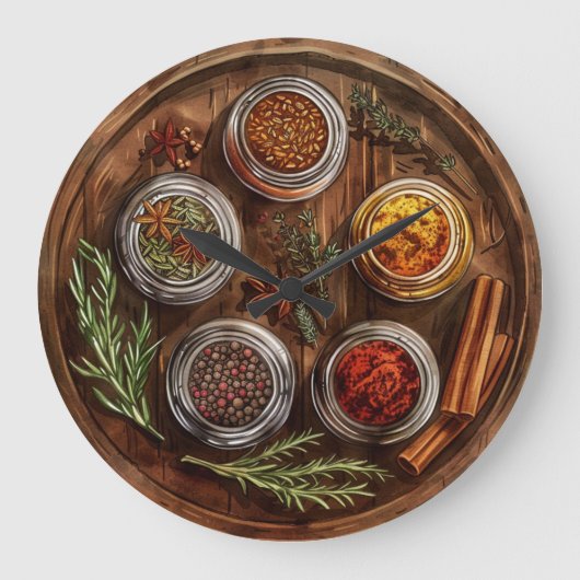 ファームハ素朴ウススタイルウォールクロック ラージ壁時計 (正面)