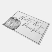 ファームハ素朴ウススタイルハローサンプキン ドアマット (アングル)