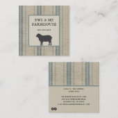 ファームハ素朴ウススタイルヒツチキング スクエア名刺 (正面/裏面)