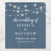 ファームハ素朴ウスダスティブルーライツ結婚ズ ワインラベル (シングルラベル)