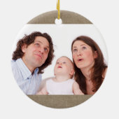 ファームハ素朴ウスディア〔雄ジカの〕枝角ファミリーフォト セラミックオーナメント (裏面)